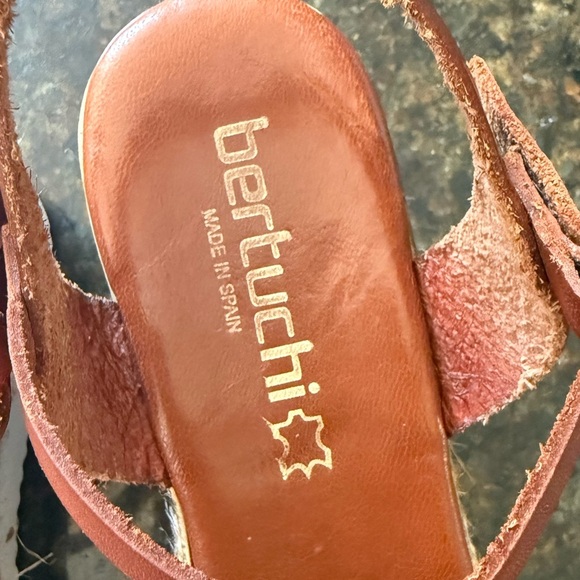 Bertuchi Leather Espadrille Sandals Brown Ankle Strap Women’s Size 8.5 - Picture 6 of 7